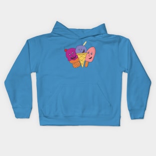 Smile Cute Ice cream Kids Hoodie